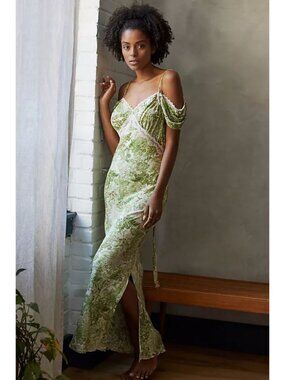 Green Anthropologie Evening Dress for Sale up to 90% Off: Poshmark